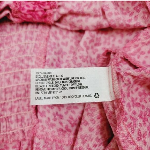 NEW Wild Fable Cinch Front Peplum Sleeveless Tank Top in Pink Floral Size XXL - Picture 7 of 8